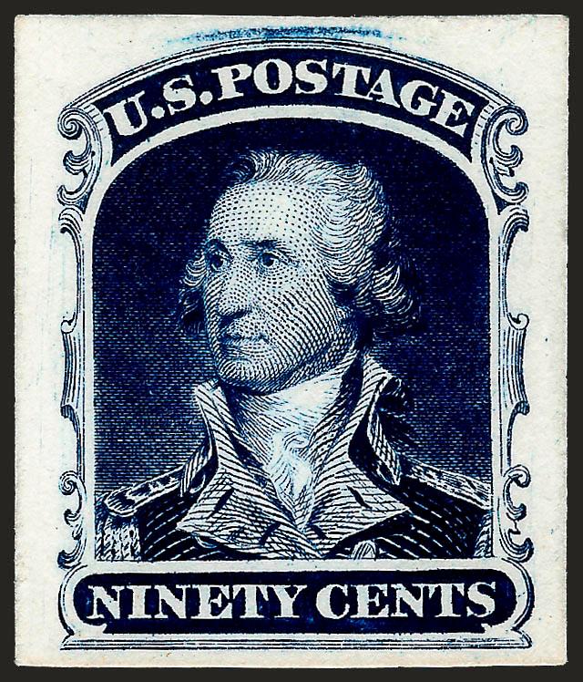 1c-90c 1857 Reprints, Plate Proofs on Card (40P4-47P4).> Complete set of eight denominations, large margins, rich colors, Very Fine-Extremely Fine, a beautiful set
