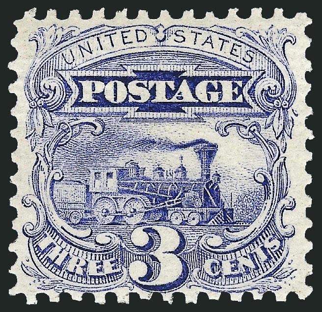 3c Ultramarine, Split Grill (114 var). Mint N.H.,> pristine color and as fresh as the day it was printed, Fine, with photocopy of 2000 P.F. certificate for a horizontal pair (left stamp), Scott Retail as
hinged