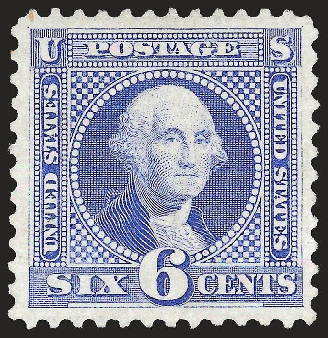 6c Blue, Re-Issue (126).> Unused (no gum), lovely margins and attractively centered, bright color, Extremely Fine, with 2008 P.S.E. certificate (VF-XF 85 SMQ $1,200.00)