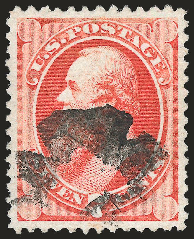 7c Vermilion, Grill (138).> I. Grill, rich color, choice margins and attractively centered, bold strike of cork cancel, Extremely Fine, with 1989, 2004 P.F. and 2005 P.S.E. certificates (XF 90 SMQ $1,200.00),
certificates do not specify the type of