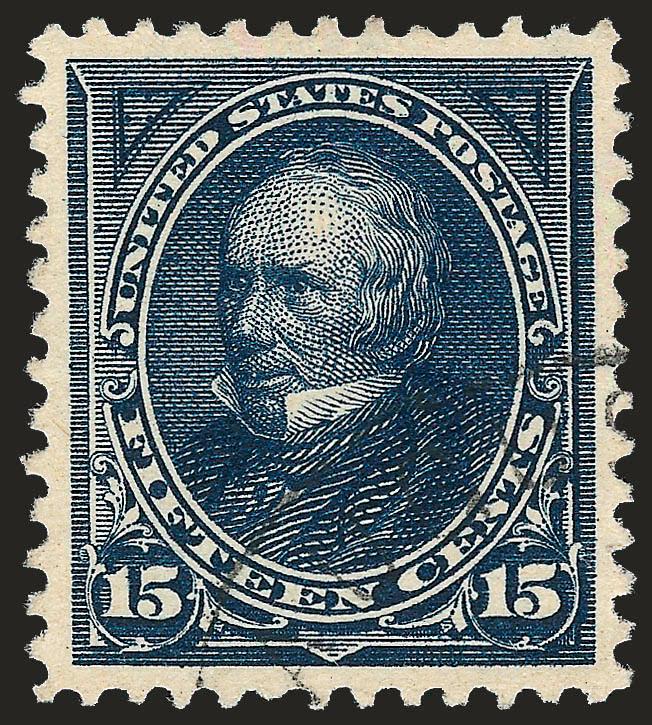 15c Dark Blue (274).> Deep rich color and proof-like impression, wide and balanced margins, unobtrusive strike of circular datestamp, Extremely Fine Gem, a superb used example of this issue, with 2004 P.S.E.
certificate (XF-Superb 95 SMQ $400.00), o