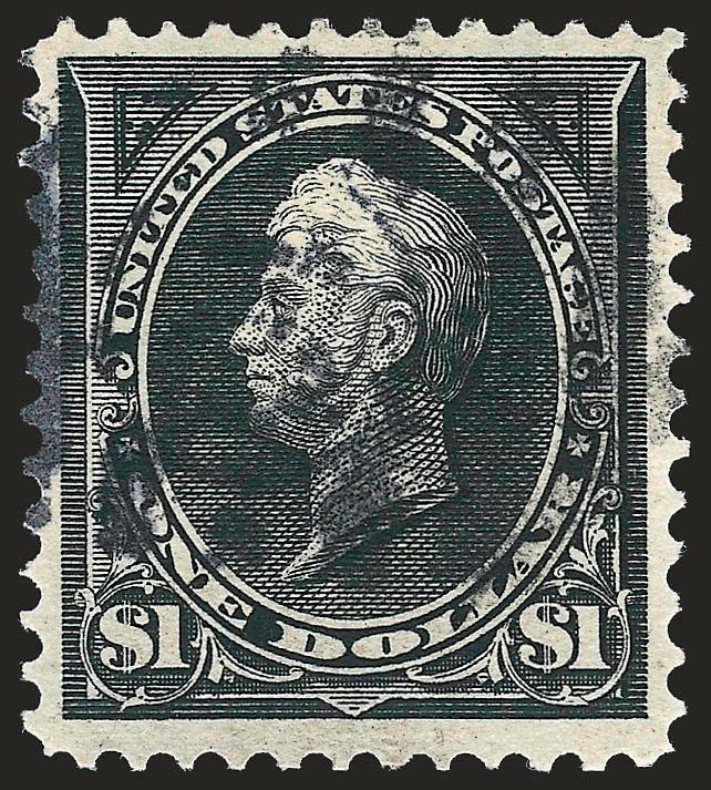 $1.00 Black, Ty. I (276).> Uncharacteristically wide margins, well-centered, grid duplex cancel, Extremely Fine, with 2006 P.S.E. certificate