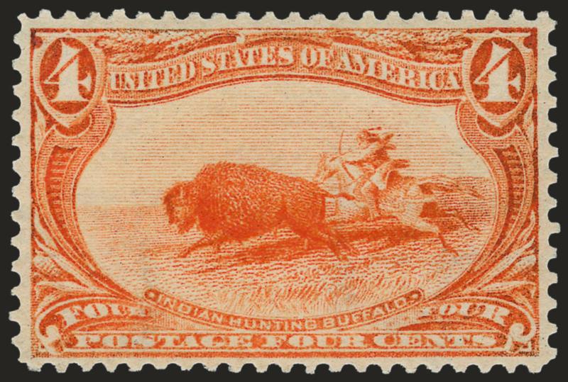4c Trans-Mississippi (287).> Mint N.H., vivid color, Very Fine and choice, with 1989 P.F. and 2008 P.S.E. certificates