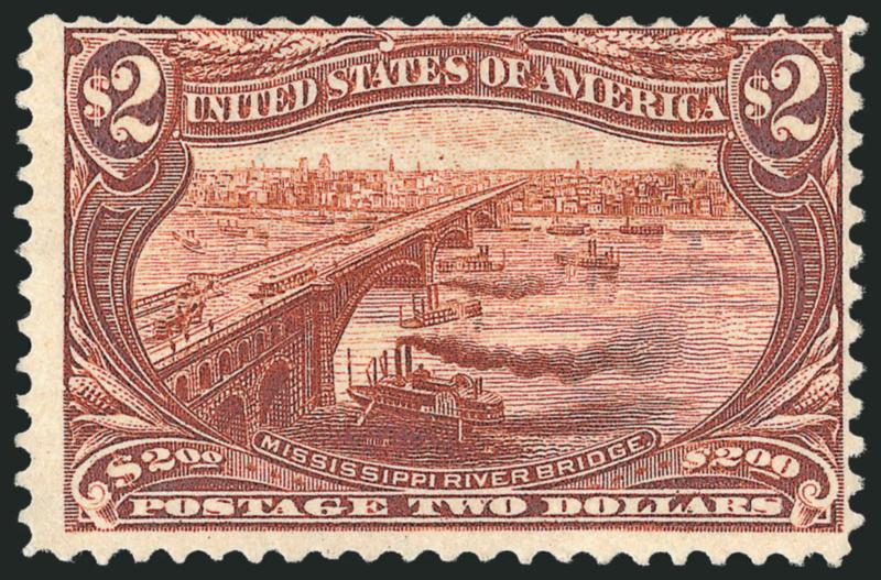 $2.00 Trans-Mississippi (293).> Unused (regummed), perfs close, Fine