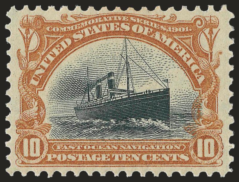 10c Pan-American (299).> Mint N.H., fresh and crisp, Very Fine, with 2001 P.F. certificate