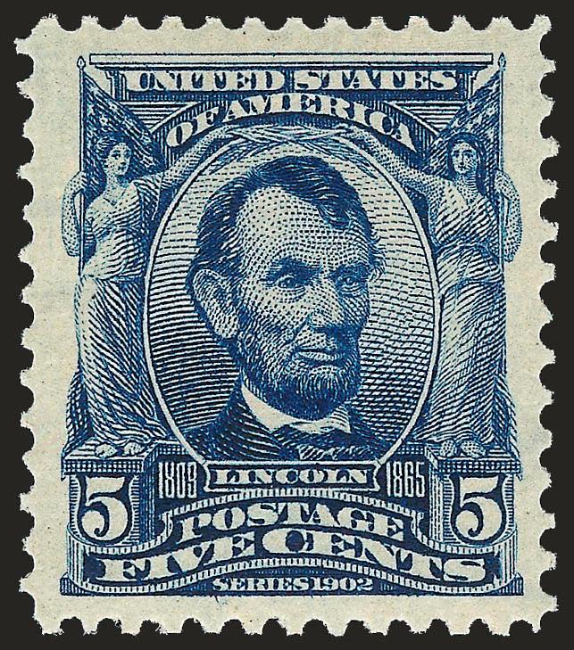 5c Blue (304).> Mint N.H., rich color on bright paper, Jumbo margins, Extremely Fine Gem, a huge stamp, with 1997 P.F. and 2006 P.S.E. certificates (XF 90 Jumbo SMQ $510.00 as 90, $1,650.00 as 95)