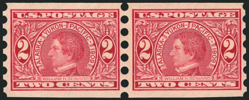 2c Alaska-Yukon, Mailometer Ty. II (371).> Pair, lightly hinged, Very Fine, scarce, with 2001 P.F. certificate