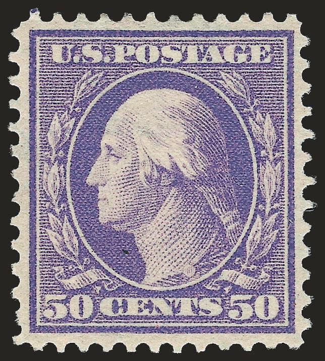 50c Violet (341).> Almost perfectly centered, bright fresh color, Very Fine and choice, with 2008 P.F. certificate (VF-XF 85 SMQ $455.00)