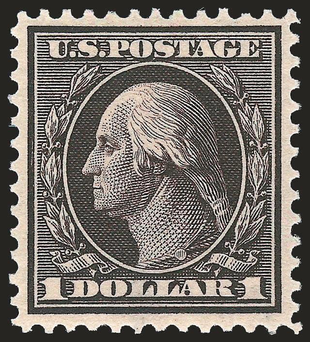 $1.00 Violet Brown (342).> Mint N.H., deep rich color and proof-like impression, wide margins for this issue, fresh and Extremely Fine, ex Scarsdale, with 2004 P.F. certificate