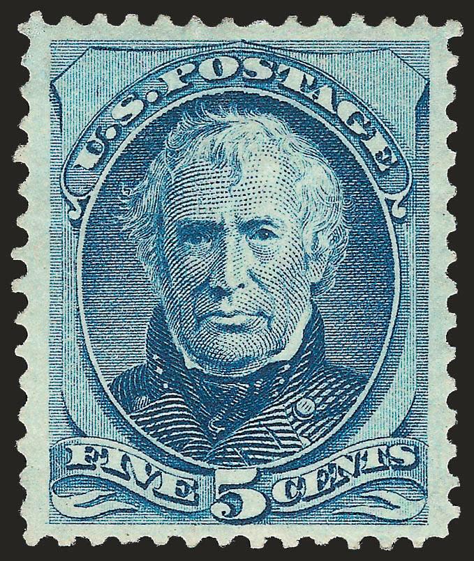 5c Blue (179).> Original gum, lightly hinged, bright color, beautiful centering with well-proportioned margins, fresh and Extremely Fine, with 1997 and 2005 P.F. certificates
