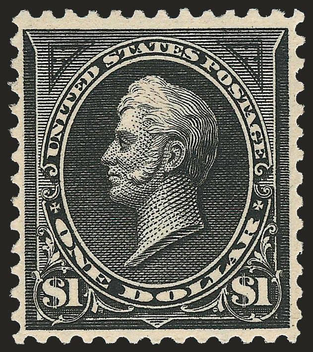$1.00 Black, Ty. I (276).> Mint N.H., well-balanced margins and nicely centered, intense shade, Very Fine and choice, with 1994 P.F. certificate