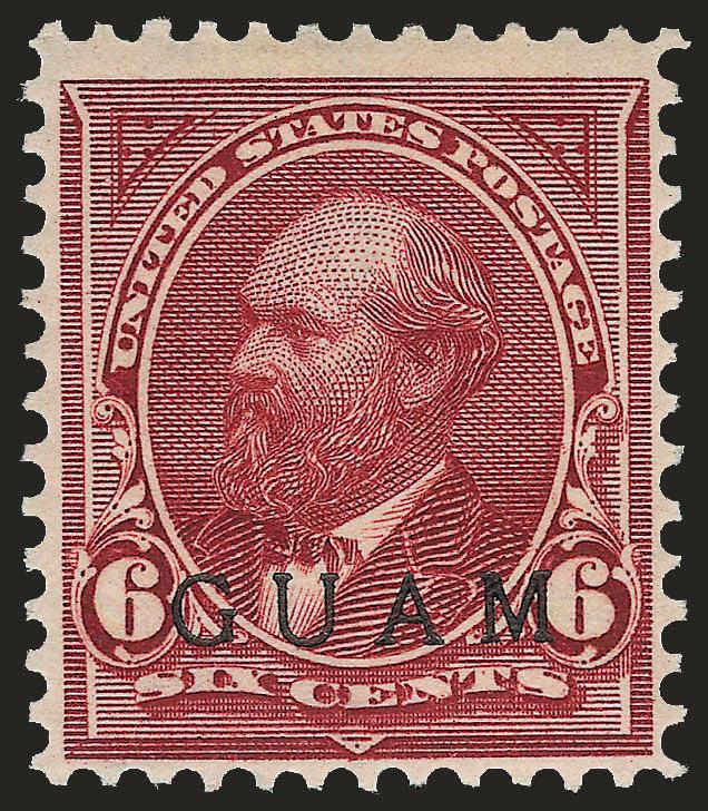 1900, 6c Lake, Special Printing (6SP).> Original gum, lightly hinged, with red Special Surcharge backstamp, Fine, with 1978 P.F. certificate