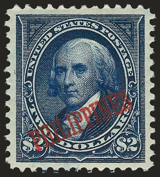 1901, $2.00 Dark Blue (224).> Original gum, small h.r., wonderfully wide margins and near-perfect centering, fresh, intense color, Extremely Fine