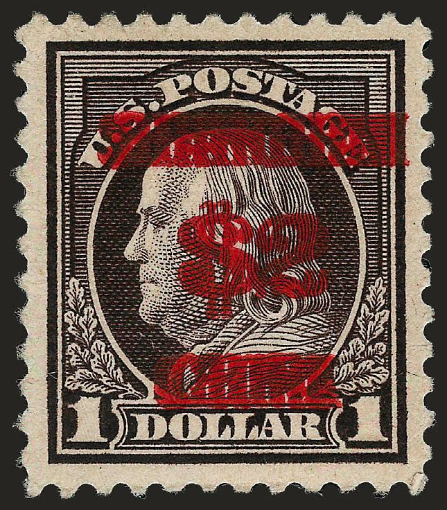 $2.00 on $1.00 Offices in China, Double Surcharge (K16a).> H.r., gorgeous centering with unusually wide and balanced margins, clear second surcharge<><>^EXTREMELY FINE EXAMPLE OF THE $2.00 OFFICES IN CHINA WITH
THE DOUBLE SURCHARGE ERROR. SCARCE WI