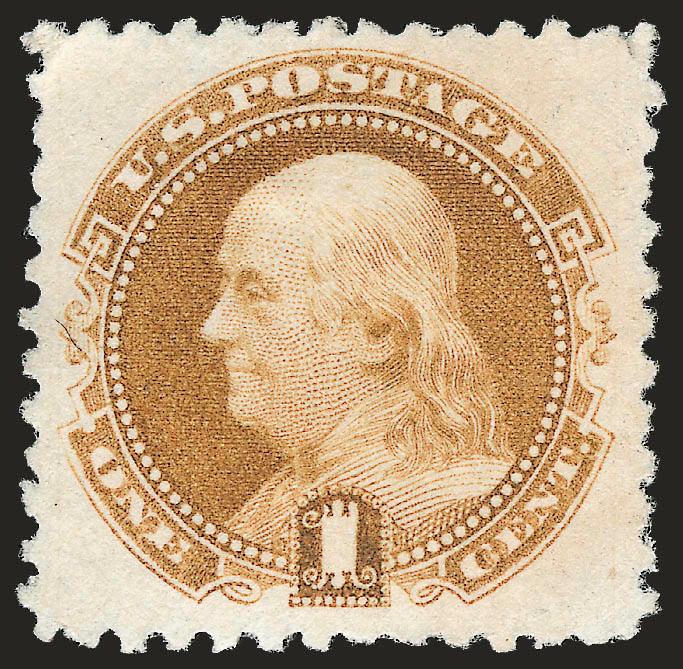 1c Brown Orange, 1881 Re-Issue (133a).> Without gum as issued, pretty shade, tiny corner perf crease at top left not mentioned on accompanying certificate, Extremely Fine appearance, with 1985 P.F.
certificate