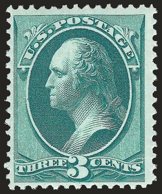 3c Green, Grill (136).> H. Grill, original gum, lightly hinged, bright shade, fresh and Fine, with 1988 and 2002 P.F. certificate, the former for block of four