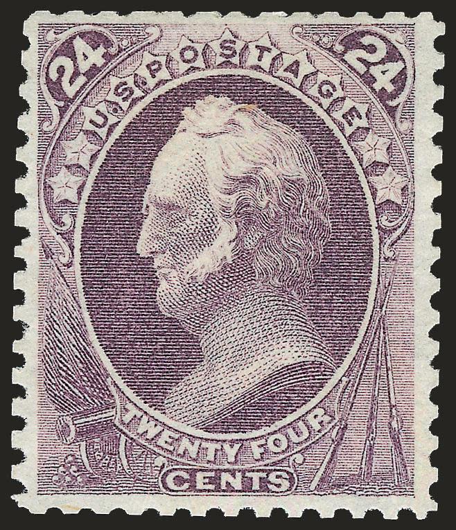 24c Dull Purple, Special Printing (175).> Without gum as issued, deep rich color on bright paper, scissors-separated but with <intact perforations on all four sides,> much better centering than usually found on
this issue<><>^EXTREMELY FINE. A BEAU