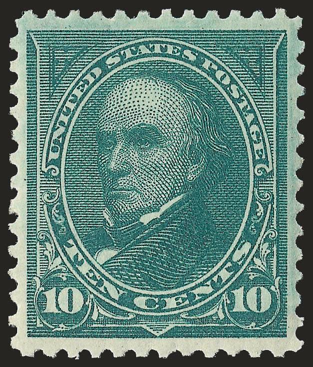 1c-10c 1895 Watermarked Bureau Issue (264-270, 271, 273).> Mint N.H. except 6c faintly hinged, incl. two 5c (shades), three with either plate no. or part imprint selvage, 15c small adherence, Very Fine, four
with P.F. certificates