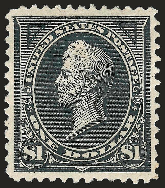 $1.00 Black, Ty. I (276).> Original gum, bit heavy h.r., intense shade, Very Fine and choice, with 1983 P.F. certificate