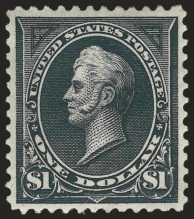 $1.00 Black, Ty. II (276A).> Original gum, lightly hinged, intense color on fresh white paper, Extremely Fine, with 2003 P.F. certificate