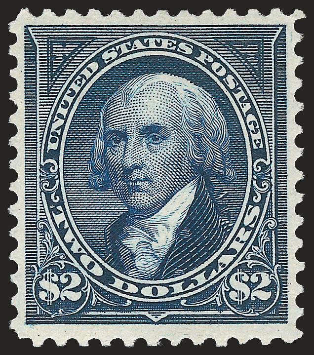 $2.00 Dark Blue (277a).> Original gum, beautiful intense color and sharp impression, Very Fine and choice, with 1999 P.F. certificate