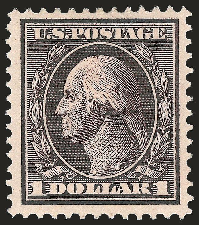 $1.00 Violet Brown (342).> Intense shade and detailed impression, well-proportioned margins, Very Fine and choice, with 1999 P.F. certificate