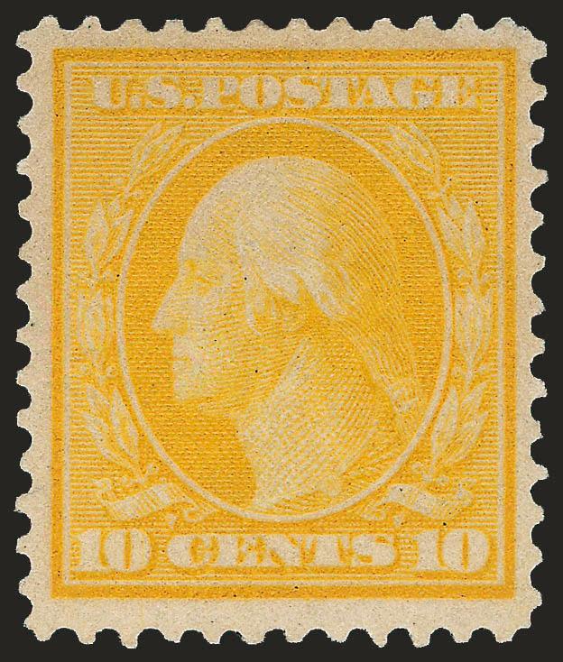 10c Yellow, Bluish (364).> Vibrant color on nicely blued paper, fresh and Very Fine, with 1995 P.F. certificate
