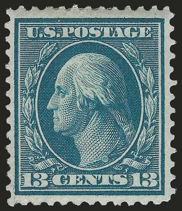 13c Bluish Green, Bluish (365).> H.r., rich color on nicely blued paper, crisp impression, Very Fine, with 2000 P.F. certificate