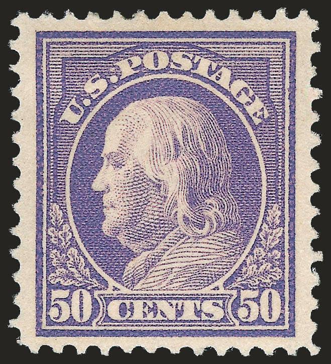50c Violet (422).> H.r., wide well-balanced margins, pretty shade, Extremely Fine, with 1981 and 2002 P.F. certificates