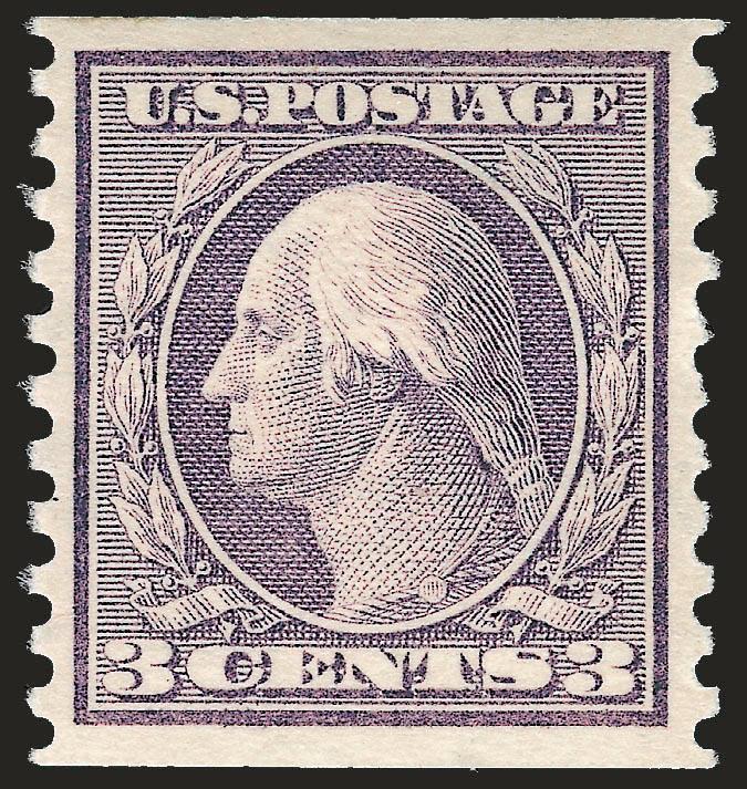 3c Violet, Coil (456).> Rich color, almost perfectly centered, fresh and Extremely Fine, with 2001 P.F. certificate