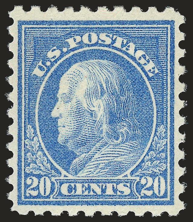 1c-20c 1916-17 Issue (462-466, 469, 471, 473-474, 476).> 1c-4c and 7c-20c Mint N.H., 5c unused (regummed), 20c natural band of missing gum, rich colors, Very Fine, 1c and 11c with copies of P.F. certificates
for multiples