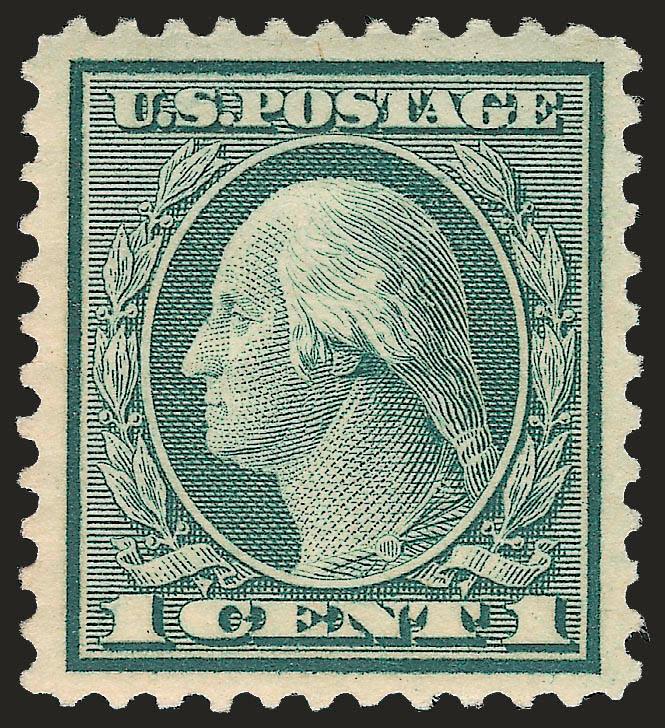 1c Green, Rotary (545).> Lightly hinged, rich color and proof-like impression, choice centering, Extremely Fine Gem, with 2003 P.F. certificate