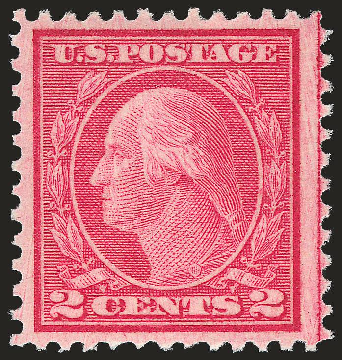 2c Carmine Rose, Ty. III, Rotary (546).> Mint N.H., wide margins with <joint line> at right, brilliant color, detailed impression, wide and balanced margins, Extremely Fine, with 1990 P.F. certificate for
block