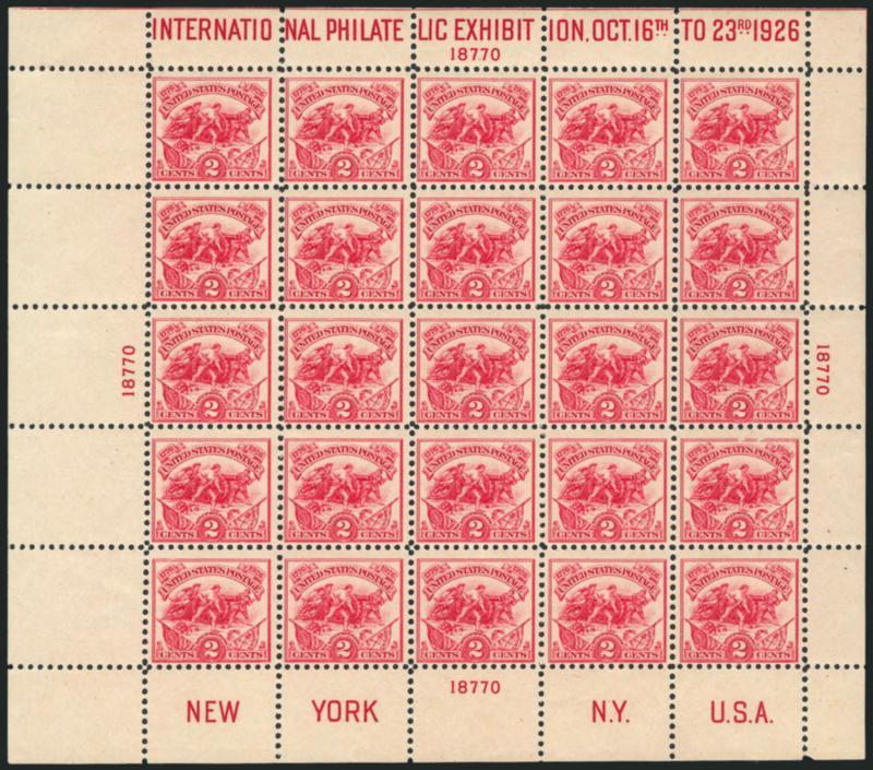 2c White Plains Souvenir Sheet (630).> Mint N.H., radiant color, virtually free from the natural gum skips and bends that can plague this issue, Fine-Very Fine