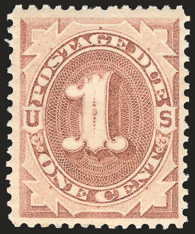 1c Brown (J1).> Mint N.H., brilliant color, crisp impression, well-proportioned margins, Very Fine and choice, with 2004 P.S.E. certificate