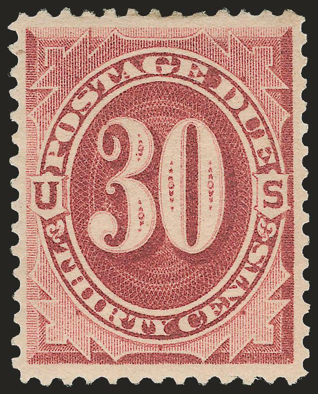 30c Bright Claret (J27).> Original gum, lightly hinged, rich color, Extremely Fine, with 2004 P.F. certificate