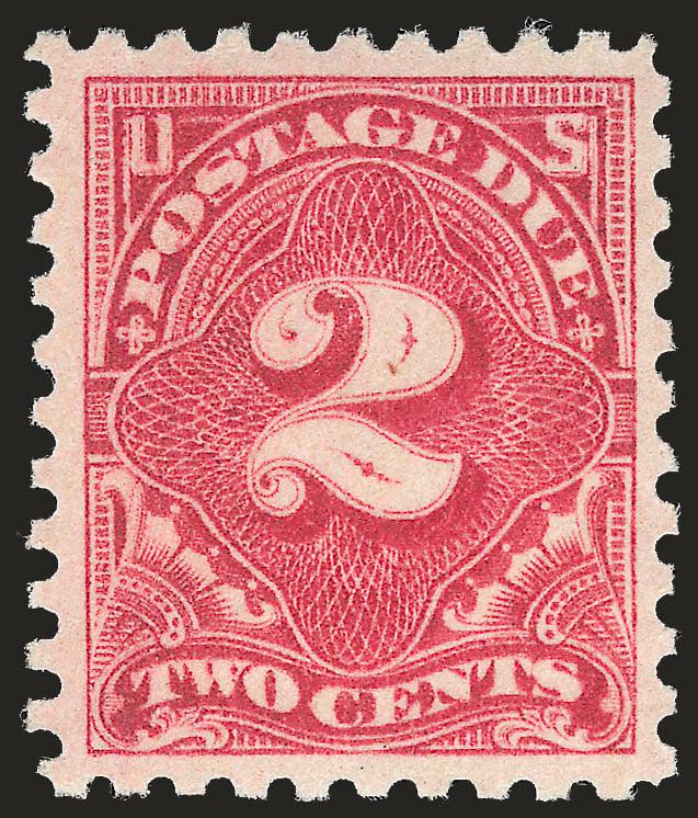 2c Rose (J60).> Mint N.H., radiant color, crisp impression, Very Fine and choice, with 2002 P.F. and 2005 P.S.E. certificates (VF-XF 85 SMQ $1,000.00)