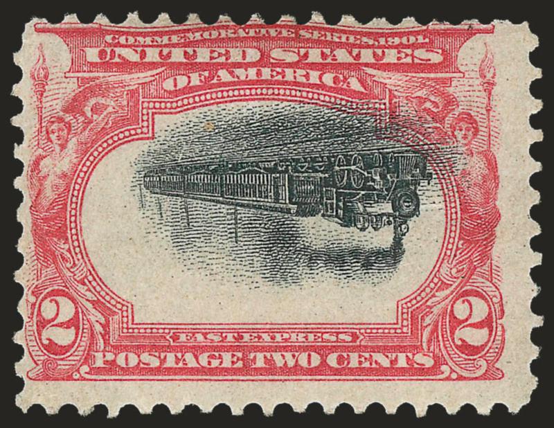 2c Pan-American, Center Inverted (295a).> Bright and fresh, well-preserved original gum with a small h.r. at top, tiny natural inclusion at top left of vignette<><>^FINE. A RARE EXAMPLE OF THE 2-CENT
PAN-AMERICAN INVERT IN SOUND CONDITION.^<><>Th