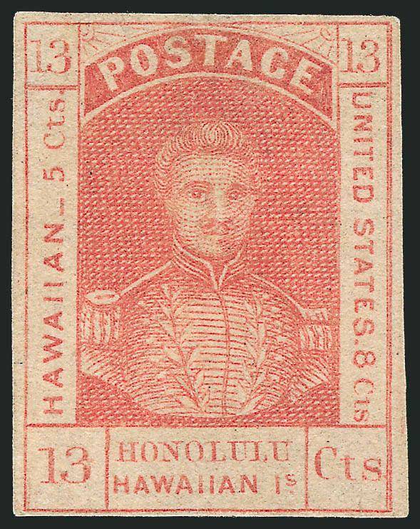 1868, 13c Dull Rose, Re-Issue (11).> Unused (no gum), full margins to clear, radiant color, fresh and Very Fine, red Stolow backstamp, with 2006 P.F. certificate