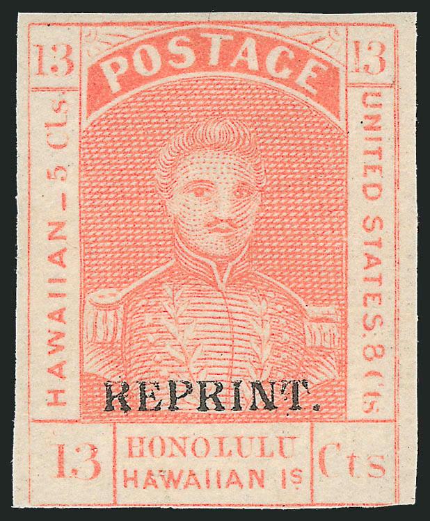 Hawaii Reprints and Specimens.> Ten items, incl. Nos. 10S, 11S (both types), 10RS, 11RS, 29S, 50S and 51S, also incl. normal Nos. 10 and 11, margins to in, few small flaws, most Fine-Very Fine