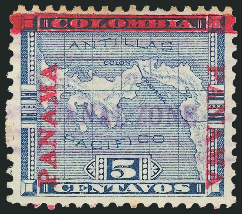 1904, 2c-5c First Issue (1-2).> Each with neat purple cancel, few minor toned spots, Fine-Very Fine