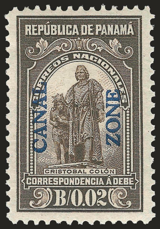 1950, 2c Olive Brown, Postage Due (J5).> H.r., choice centering with wide margins, Very Fine and choice