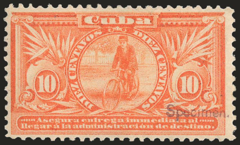 1899, 10c Orange, Special Delivery, Specimen Overprint (E2S).> Original gum, small adherences on gum, radiant color, clear overprint, Fine