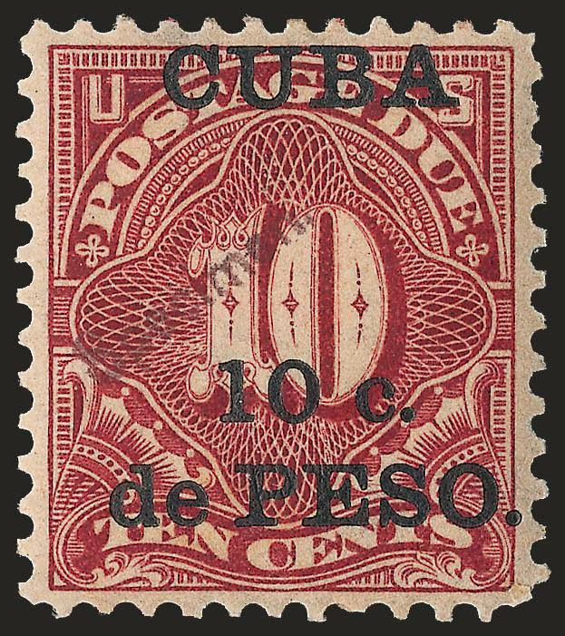 1899, 1c-10c Deep Claret, Postage Due, Specimen Ovpt. (J1S-J4S).> H.r., rich colors, crisp impressions, 2c rounded corner at bottom left, 1c short perf at top, otherwise Fine