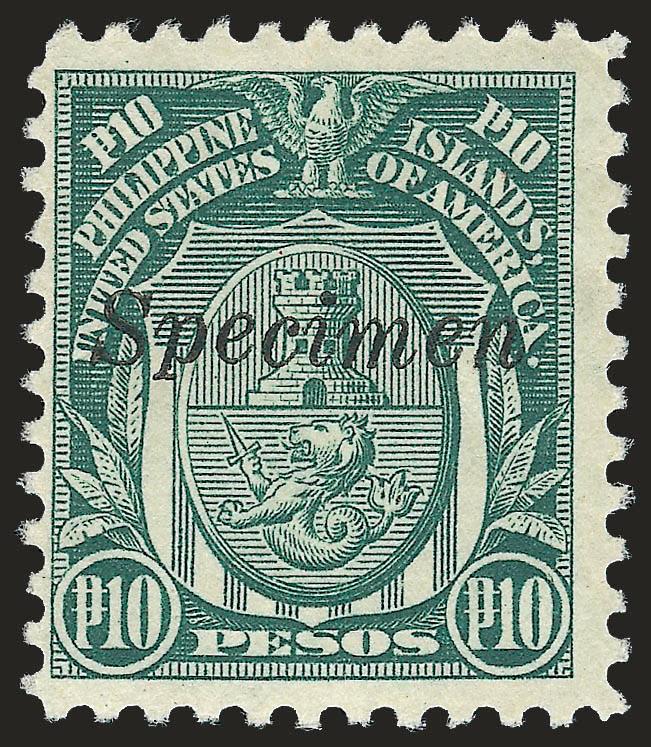 1917-26, 2c-4p Regular Issue, Specimen Overprints (290S-304S).> 26c natural s.e. at bottom, h.r., rich colors, Fine-Very Fine