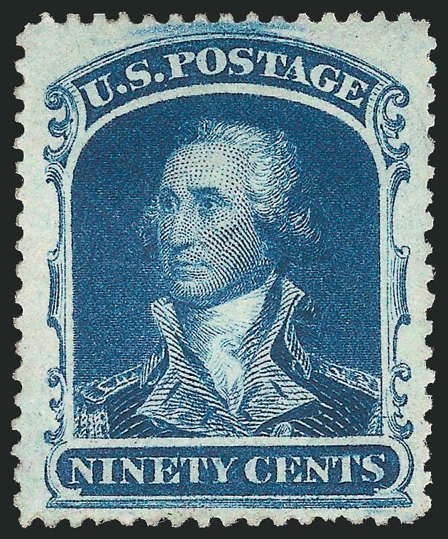 90c Blue (39).> Part original gum, attractive centering with wide margins all around, deep rich color, Very Fine and choice, with 1974 and 1995 P.F. certificates