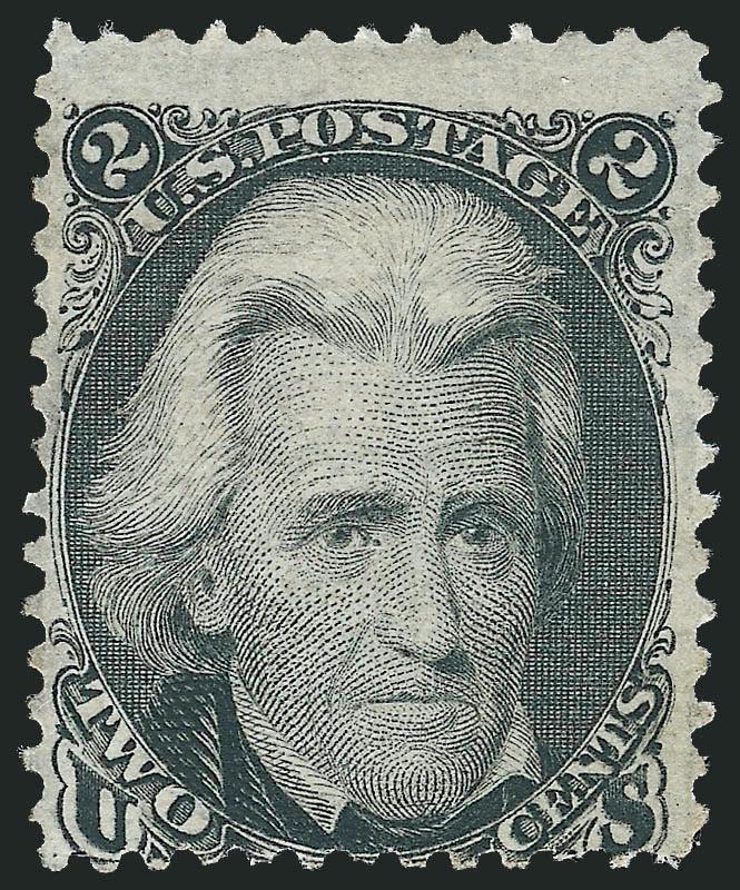2c Black, D. Grill (84).> Unused (no gum), centered slightly in at bottom, Very Good, rare, with 1999 P.F. certificate