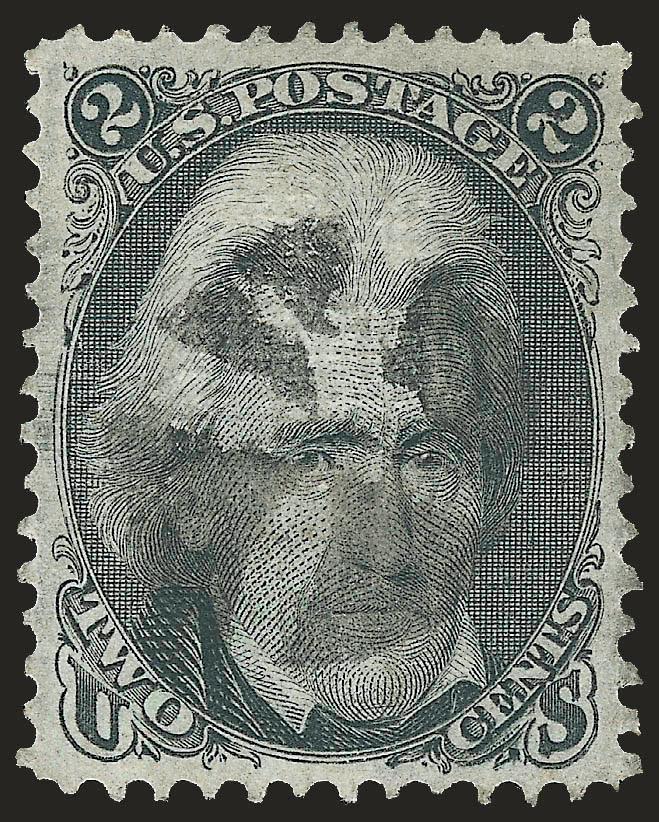 2c Black, F. Grill (93).> Intense shade and impression, well-struck quartered cork cancel, wide and balanced margins, Extremely Fine, with 2007 P.F. certificate
