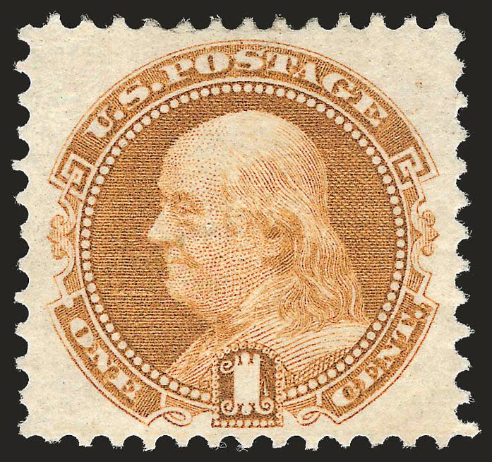 1c Buff (112).> Slightly disturbed original gum, exceptionally well-centered, bright color, Extremely Fine, with 2007 P.S.E. certificate (DOG, XF 90 SMQ $1,700.00)