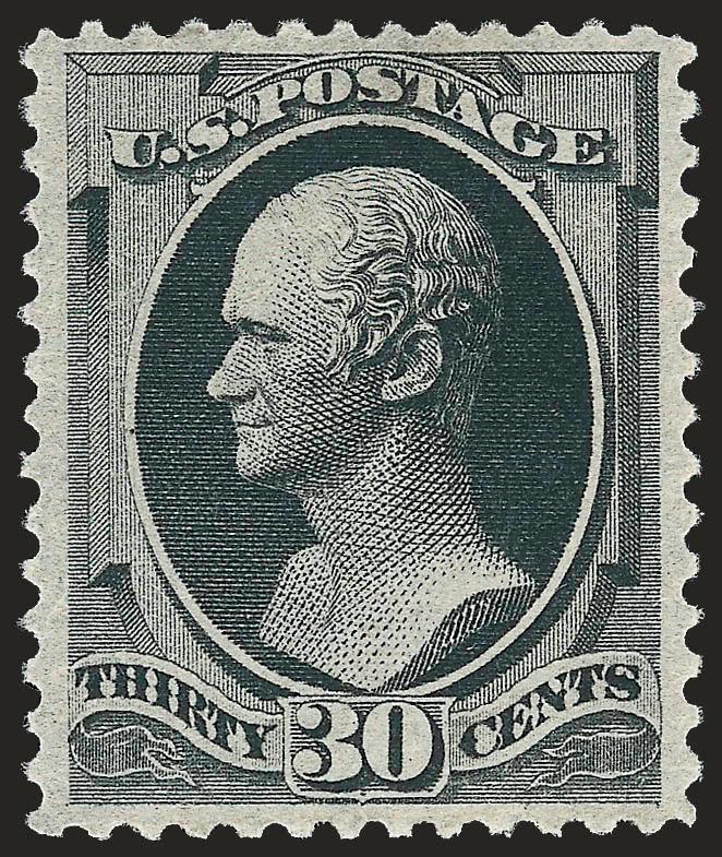 30c Full Black (190).> Original gum, intense shade and clear impression, nice margins and centering, Very Fine, with 2006 P.S.E. certificate (VF 80 SMQ $880.00)